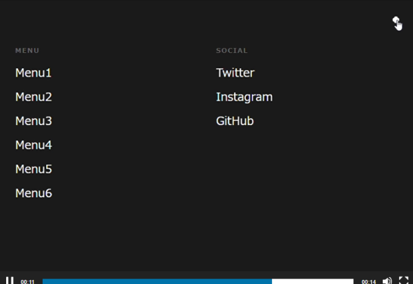 ハンバーガーメニュー5：jquery